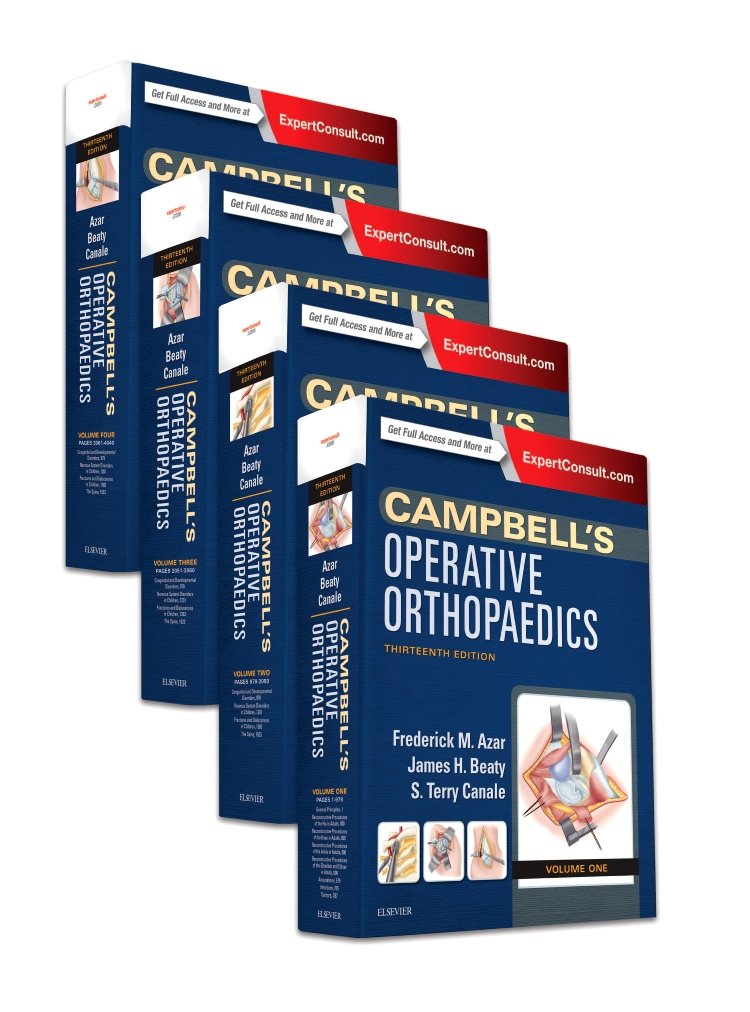 Campbell’s Operative Orthopaedics, 4-Volume Set, 13th Edition
