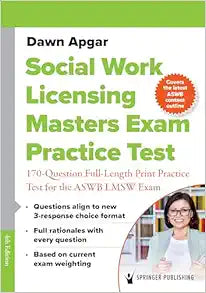 Social Work Licensing Masters Exam Practice Test: 170-Question Full-Length Print Practice Test for the ASWB LMSW Exam, 4th Edition