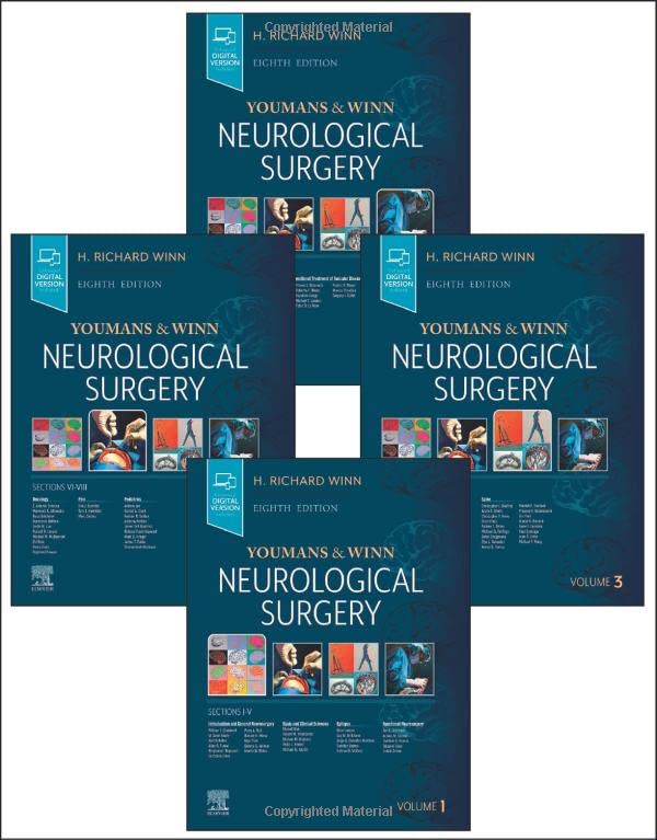 Youmans and Winn Neurological Surgery: 4 – Volume Set, 8th Edition