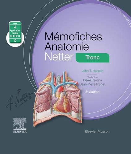 Mémofiches Anatomie Netter – Tronc (Hors collection) (French Edition), 5th edition