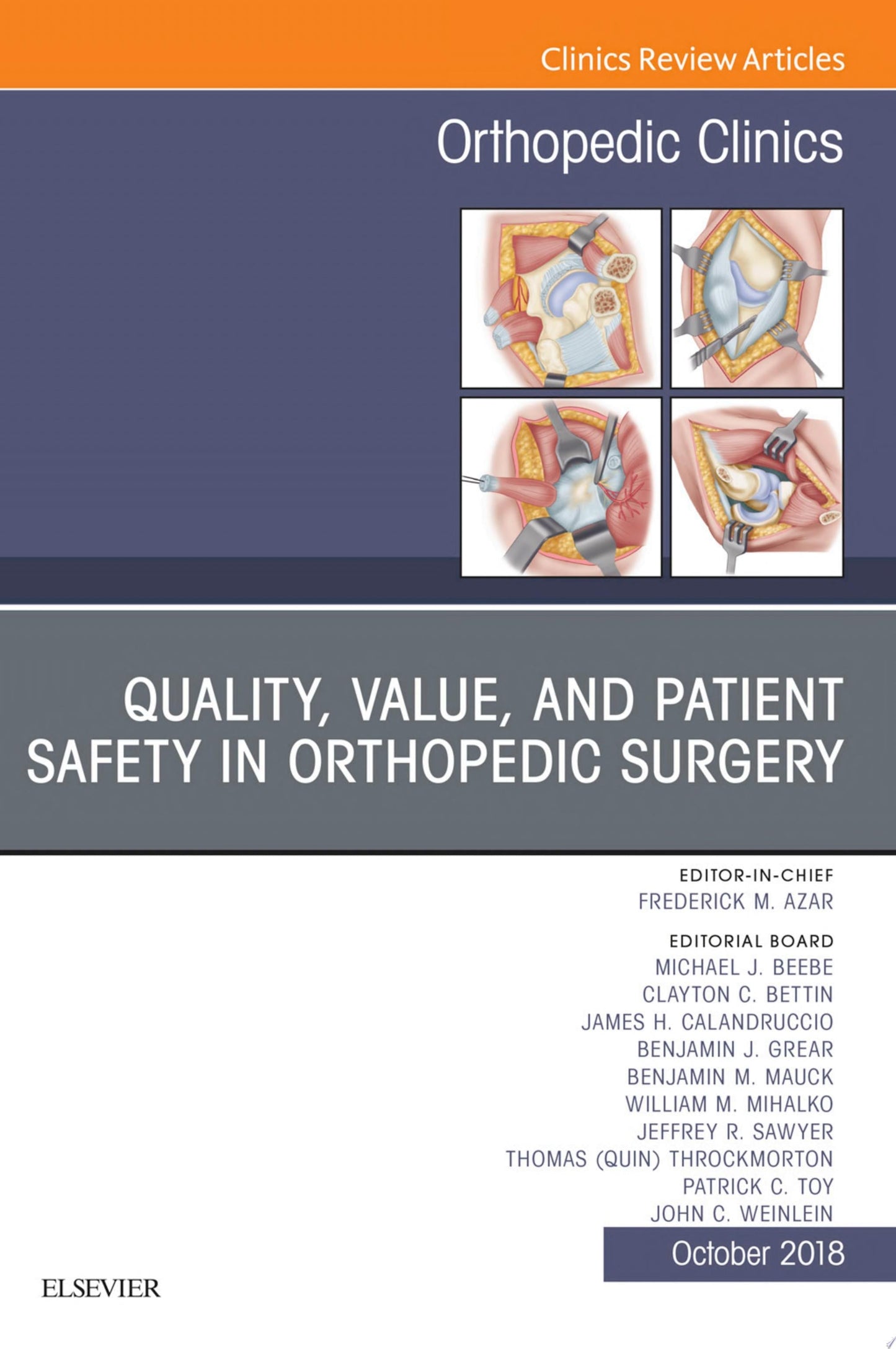 Quality, Value, and Patient Safety in Orthopedic Surgery, An Issue of Orthopedic Clinics (Volume 49-4) (The Clinics: Orthopedics, Volume 49-4)