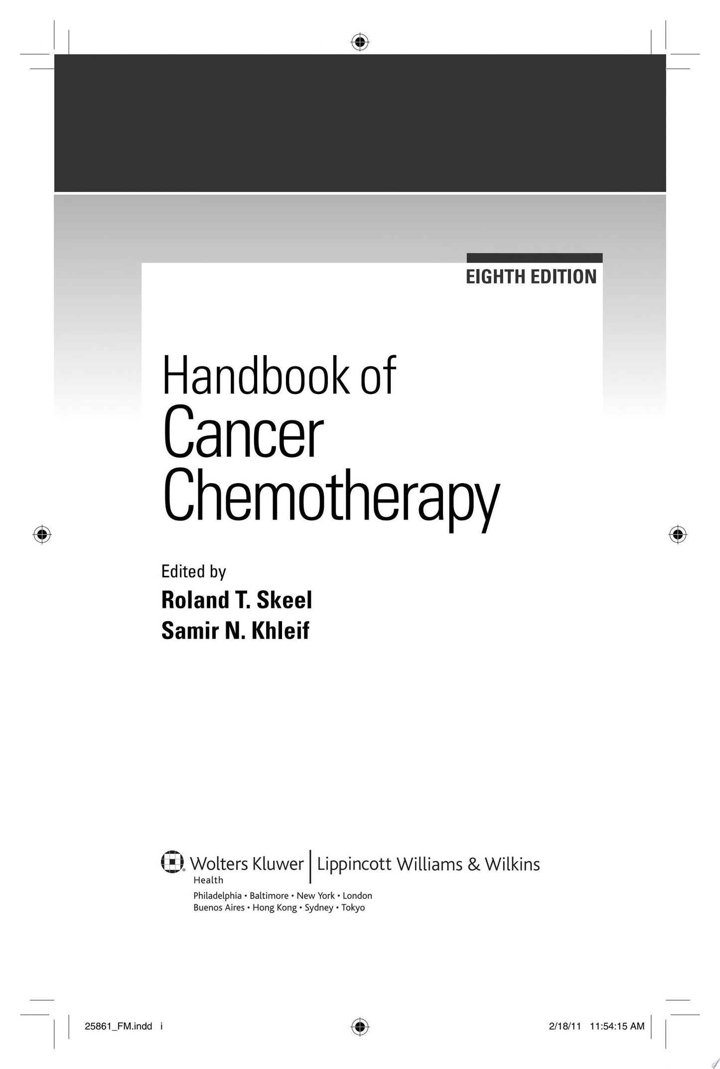 Handbook of Cancer Chemotherapy, 8th Edition