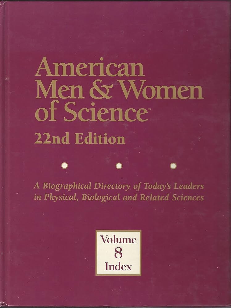 American Men & Women of Science 33rd Edition Vol 1 & 2