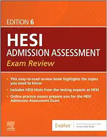 HESI Admission Assessment Exam Review, 6th edition