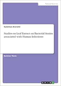 Studies on Leaf Extract on Bacterial Strains associated with Human Infections