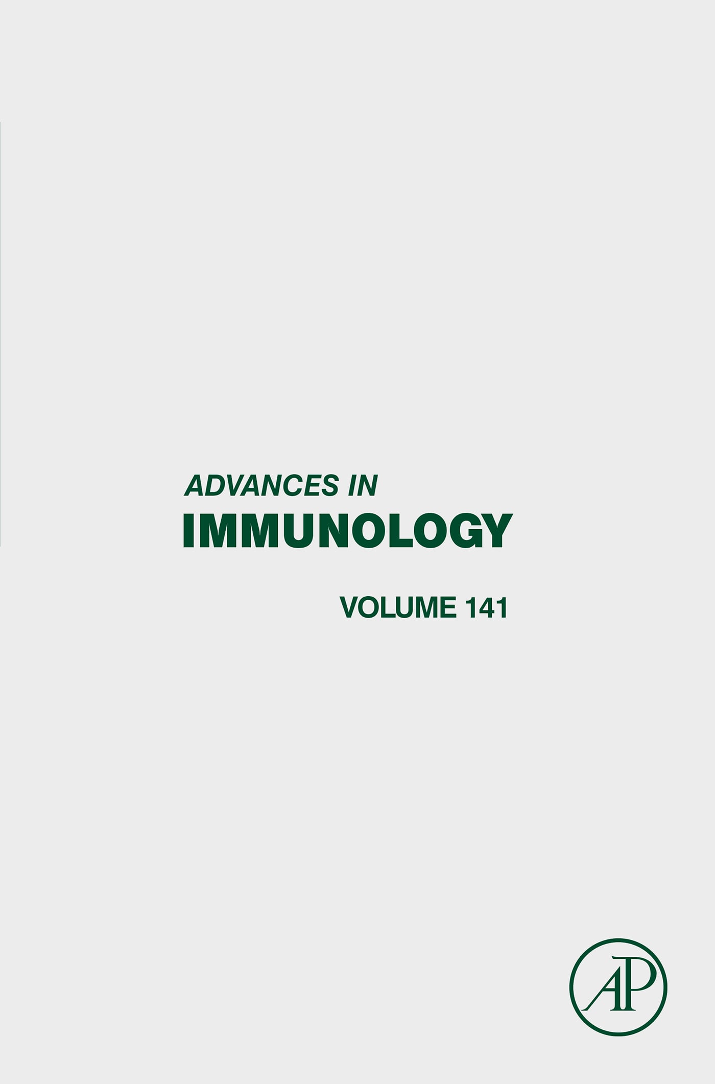 Advances in Immunology, Volume 141