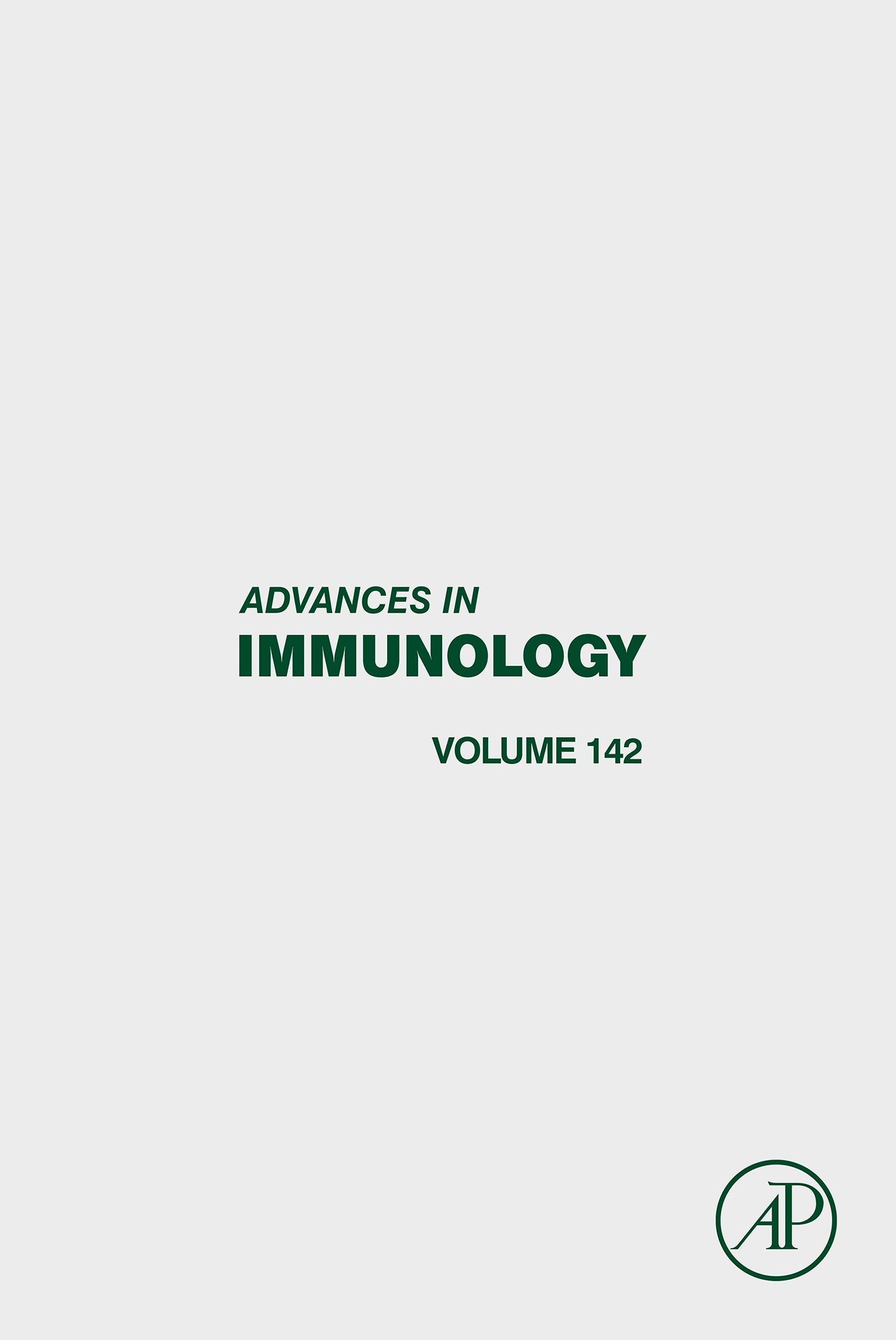 Advances in Immunology, Volume 142