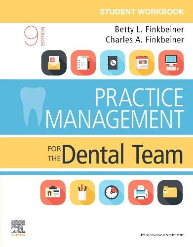 Student Workbook for Practice Management for the Dental Team, 9th edition