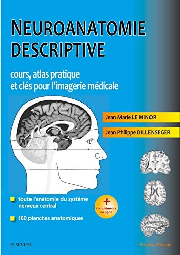 Neuroanatomie Descriptive: Cours, Atlas Pratique Et Clés Pour L’imagerie Médicale (Hors collection) (French Edition)