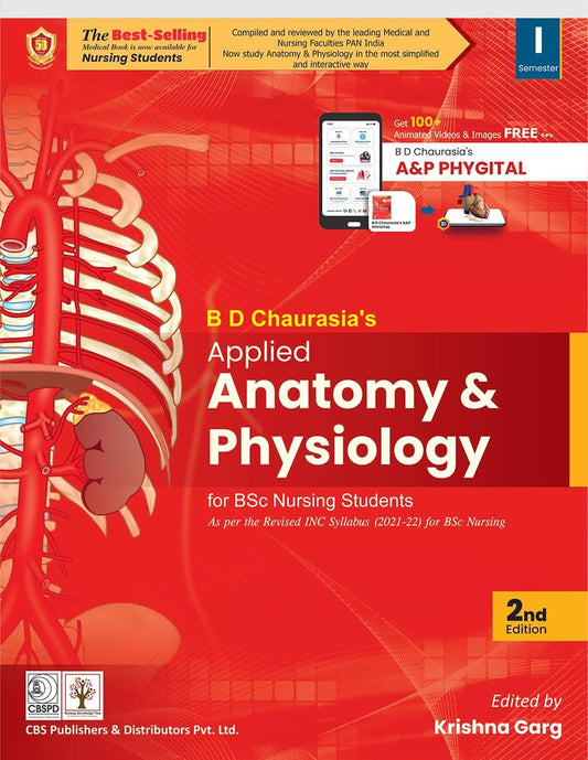 BD Chaurasia Applied Anatomy and Physiology for Bsc Nursing Students, 2nd Edition