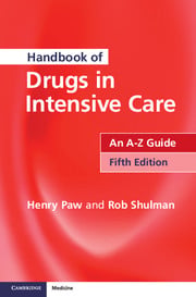 Handbook of Drugs in Intensive Care- An A-Z Guide, 5e
