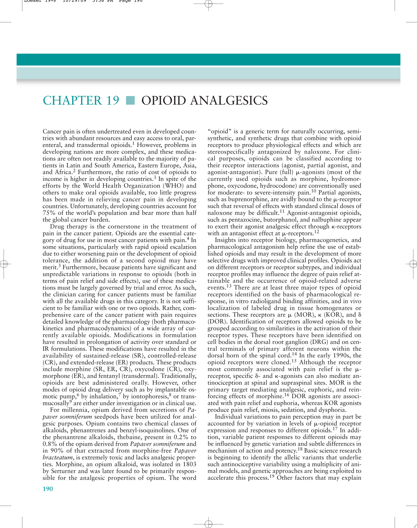 Cancer Pain: Assessment, Diagnosis, and Management