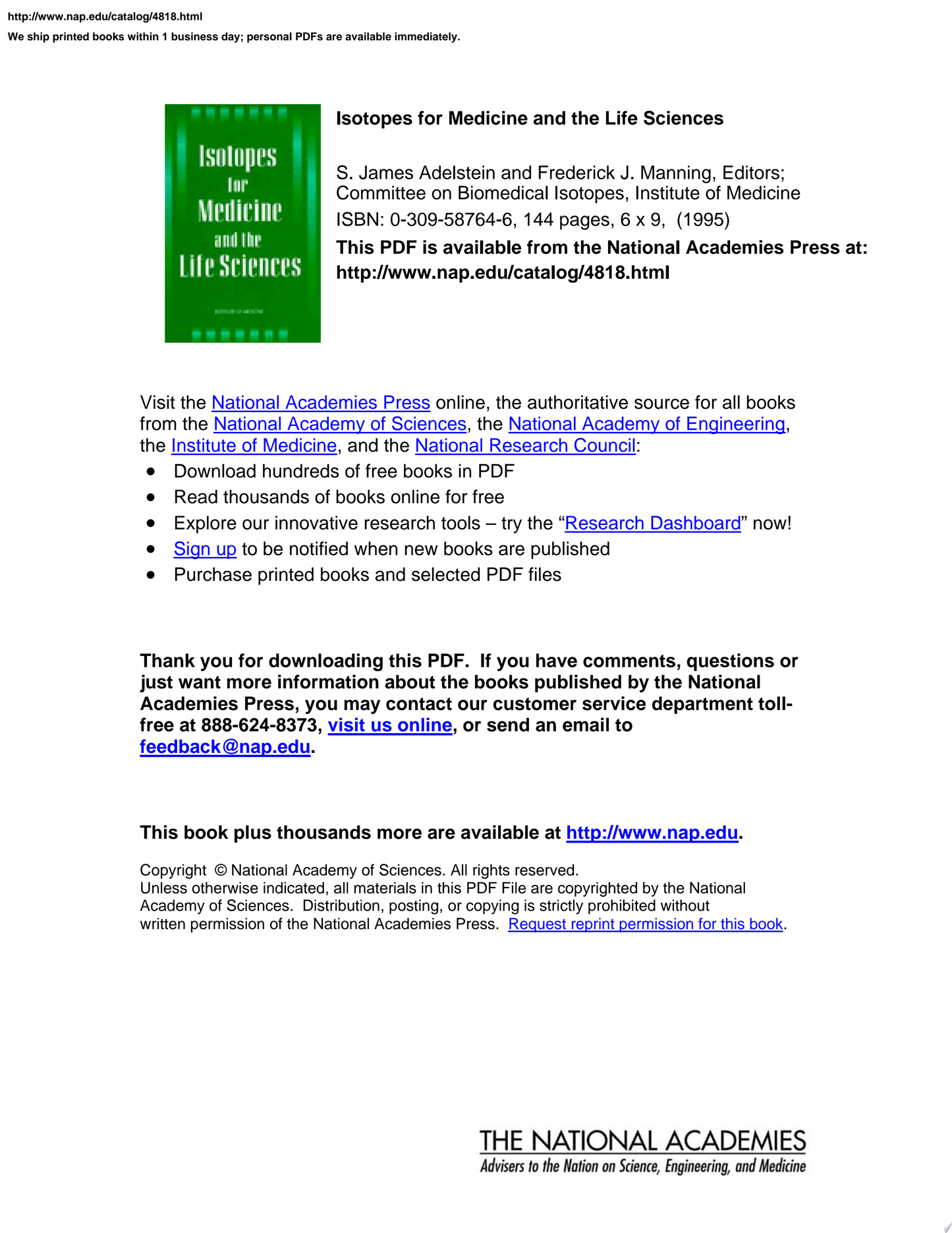 Radioactivity in Life Sciences