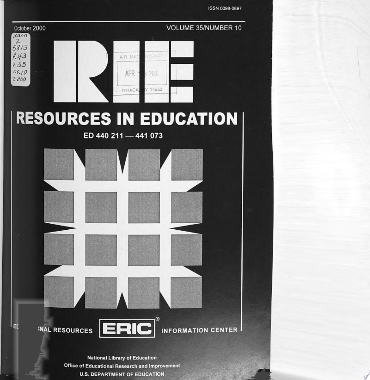 Resources in Education